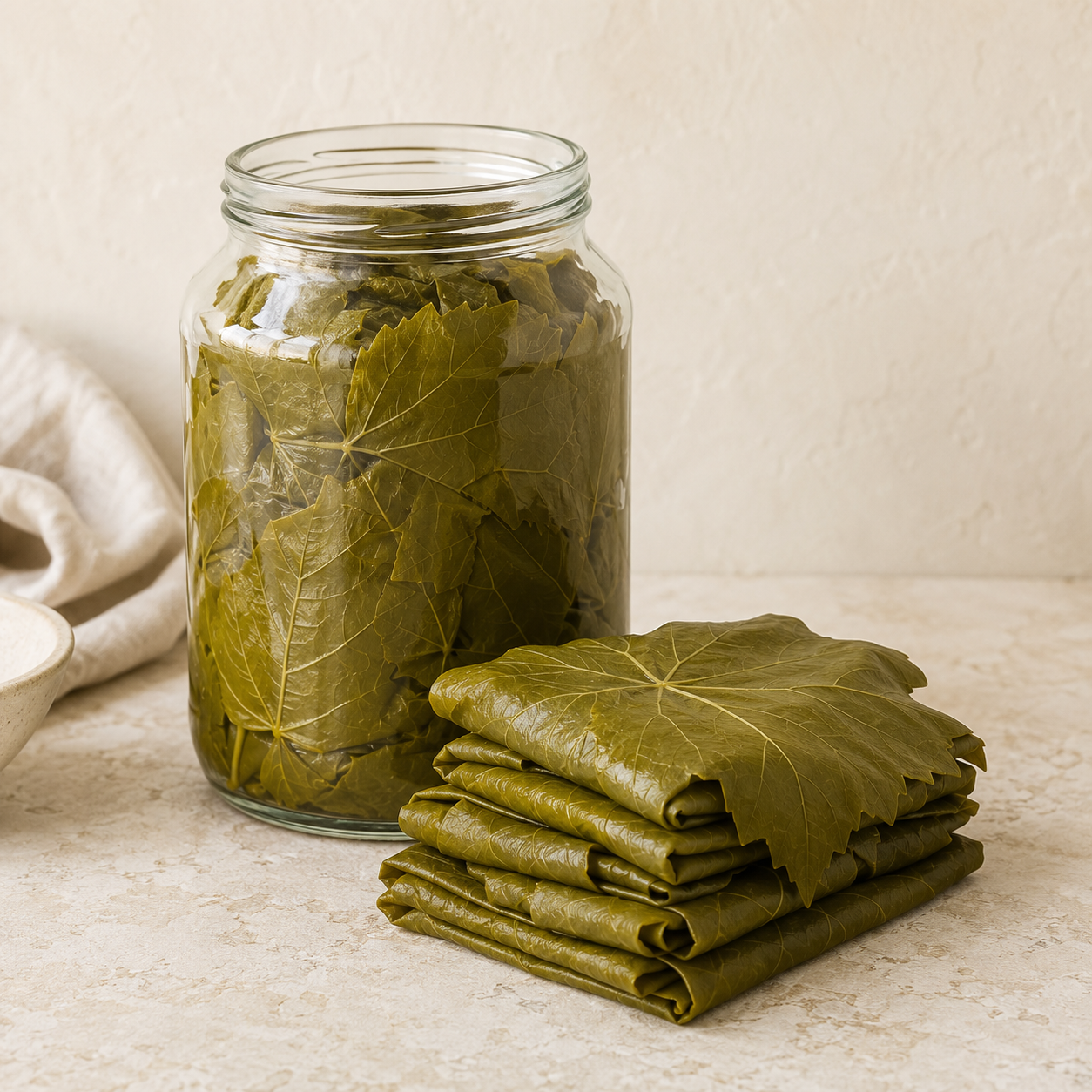 Preserved Manisa grape leaves